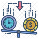 Liquidity Money Balance Scale Icon