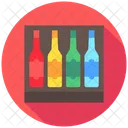 Shelf Bottles Bar Icon