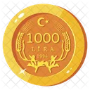 Lira Currency Lira Coin 100 Kurus Icon