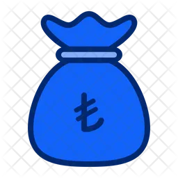Lira money bag  Icon