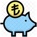 Business Financial Piggy Bank Icon