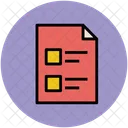List Checklist Documents Icon