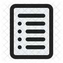 List Document File Icon