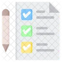 リスト、チェック、紙 アイコン