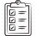 Checklist Document Clipboard Icon