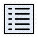List View Layout Icon