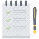 List Check Notebook Icon