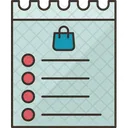 List Shopping Grocery Icon