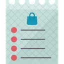 List Shopping Grocery Icon