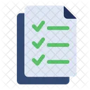 List Paper Checklist Icon