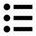 List Bullet Menu Icon