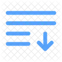 List Arrow Down  Icon