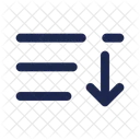 List Arrow Down Minimalistic Icon