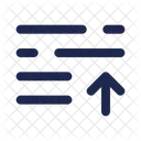 List Arrow Up  Icon