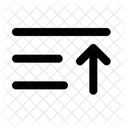 List Arrow Up Minimalistic Icon