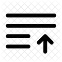 List Arrow Up Icon