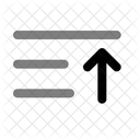 List Arrow Up Minimalistic Icon