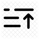 List Arrow Up Minimalistic Icon