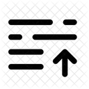 List Arrow Up Icon