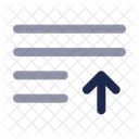 List Arrow Up List Ascending Icon
