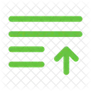 List Arrow Up List Ascending Icon