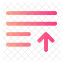List Arrow Up List Ascending Icon