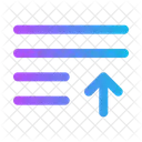 List Arrow Up List Ascending Icon