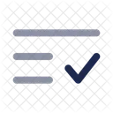 List Check Minimalistic List List Check Icon