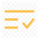 List Check Minimalistic List List Check Icon