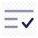 List Check Minimalistic List List Check Icon