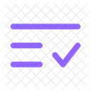 List Check Minimalistic List List Check Icon