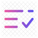 List Check Minimalistic List List Check Icon