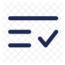 List Check Minimalistic List List Check Icon