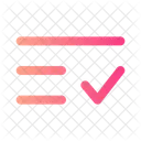 List Check Minimalistic List List Check Icon