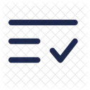 List check minimalistic  Icon