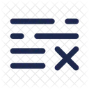 List Cross List Delete Icon