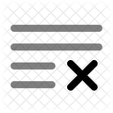 List Cross Icon