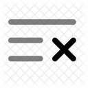List Cross Minimalistic Icon