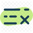 List Cross Minimalistic List List Cross Icon