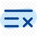 List Cross Minimalistic Icon