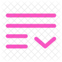 List Down List Arrow Icon