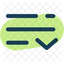 List Down Minimalistic  Icon