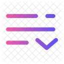 List Down Minimalistic List List Arrow Down Icon