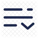 List-down-minimalistic  Icon