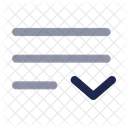 List Down Minimalistic Icon