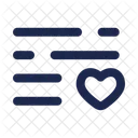List Heart  Icon