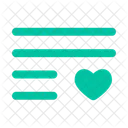 List Heart List Sort Icon