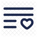 List Heart List Sort Icon