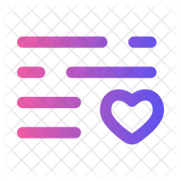 List-heart  Icon