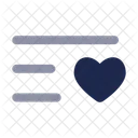 List Heart Minimalistic List List Heart Icon